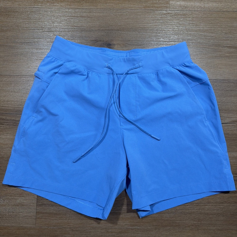 LULULEMON Men's XS Zeroed 5" Steel Blue Linerless Training Shorts M7BJSS